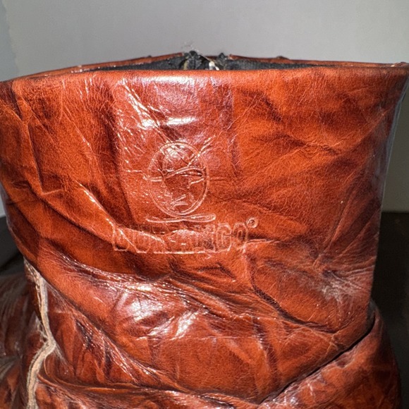 Durango TR 824 Side Zip Western Dress Ankle Boots Mens 10EE Brown Leather - Picture 2 of 8